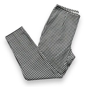 TOMMY Hilfiger Women’s Pull on Pants Black and White Checker Size 12